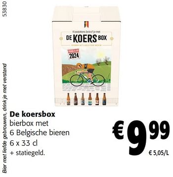 Promoties De koersbox bierbox met 6 belgische bieren - Huismerk - Colruyt - Geldig van 27/03/2024 tot 09/04/2024 bij Colruyt
