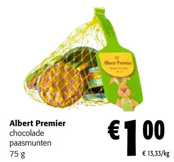 Promoties Albert premier chocolade paasmunten - Albert Premier - Geldig van 27/03/2024 tot 09/04/2024 bij Colruyt