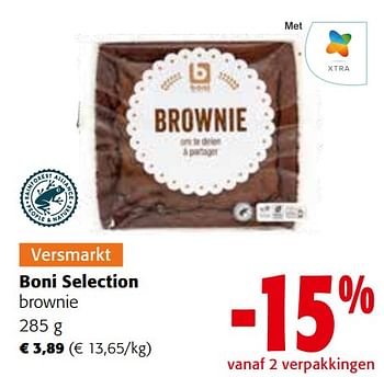Promotions Boni selection brownie - Boni - Valide de 27/03/2024 à 09/04/2024 chez Colruyt