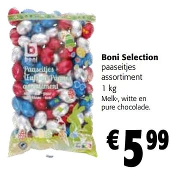 Promoties Boni selection paaseitjes assortiment - Boni - Geldig van 27/03/2024 tot 09/04/2024 bij Colruyt