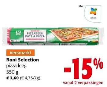 Promoties Boni selection pizzadeeg - Boni - Geldig van 27/03/2024 tot 09/04/2024 bij Colruyt