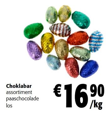 Promoties Choklabar assortiment paaschocolade - Choklabar - Geldig van 27/03/2024 tot 09/04/2024 bij Colruyt