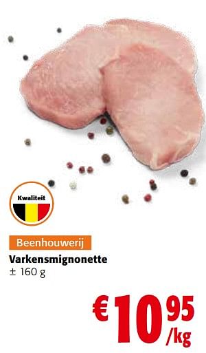 Promoties Varkensmignonette - Huismerk - Colruyt - Geldig van 27/03/2024 tot 09/04/2024 bij Colruyt