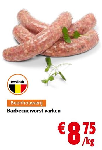 Promoties Barbecueworst varken - Huismerk - Colruyt - Geldig van 27/03/2024 tot 09/04/2024 bij Colruyt
