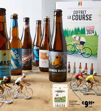 Promoties De koersbox bierbox met 6 belgische bieren - Huismerk - Colruyt - Geldig van 27/03/2024 tot 09/04/2024 bij Colruyt