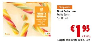 Promoties Boni selection fruity spiral - Boni - Geldig van 27/03/2024 tot 09/04/2024 bij Colruyt