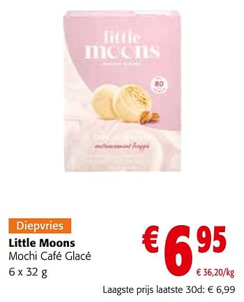 Promoties Little moons mochi café glacé - Little Moons - Geldig van 27/03/2024 tot 09/04/2024 bij Colruyt
