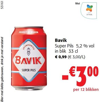 Promoties Bavik super pils - Bavik - Geldig van 27/03/2024 tot 09/04/2024 bij Colruyt