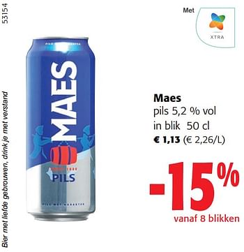 Promoties Maes pils - Maes - Geldig van 27/03/2024 tot 09/04/2024 bij Colruyt
