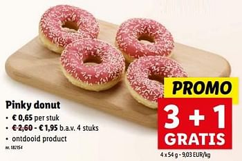 Promoties Pinky donut - Huismerk - Lidl - Geldig van 03/04/2024 tot 09/04/2024 bij Lidl