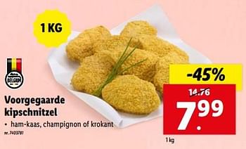 Promoties Voorgegaarde kipschnitzel - Huismerk - Lidl - Geldig van 03/04/2024 tot 09/04/2024 bij Lidl