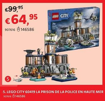 Promotions Lego city 60419 la prison de la police en haute mer - Lego - Valide de 21/03/2024 à 07/04/2024 chez Dreamland