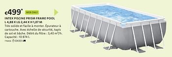 Promotions Intex piscine prism frame pool - Intex - Valide de 21/03/2024 à 07/04/2024 chez Dreamland