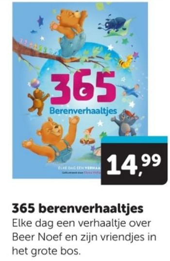 Promoties 365 berenverhaaltjes - Huismerk - Boekenvoordeel - Geldig van 30/03/2024 tot 07/04/2024 bij BoekenVoordeel