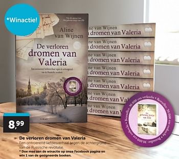 Promoties De verloren dromen van valeria - Huismerk - Boekenvoordeel - Geldig van 30/03/2024 tot 07/04/2024 bij BoekenVoordeel