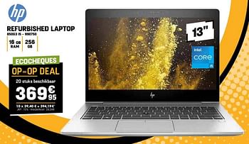 Promoties Hp refurbished laptop 850g3 i5 - HP - Geldig van 27/03/2024 tot 02/04/2024 bij Electro Depot