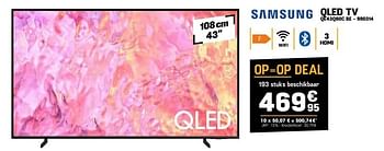 Promoties Samsung qled tv qe43q60c be - Samsung - Geldig van 27/03/2024 tot 02/04/2024 bij Electro Depot