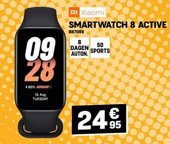 Promoties Xiaomi smartwatch 8 active - Xiaomi - Geldig van 27/03/2024 tot 02/04/2024 bij Electro Depot