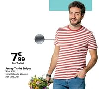 Jersey t-shirt stripes-Tex