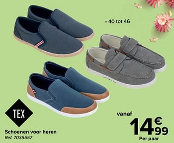 Promoties Schoenen voor heren - Tex - Geldig van 27/03/2024 tot 29/04/2024 bij Carrefour