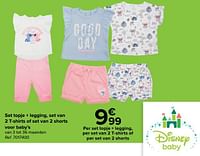 Set topje + legging set van 2 t-shirts of set van 2 shorts voor baby`s-Disney Baby