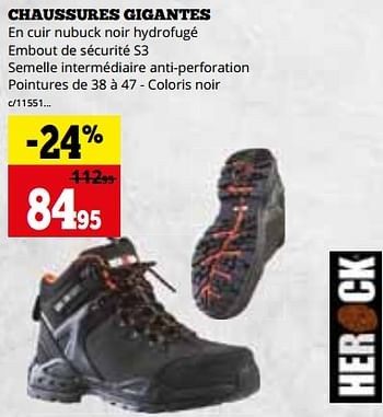 Promoties Chaussures gigantes - Herock - Geldig van 01/04/2024 tot 28/04/2024 bij Dema