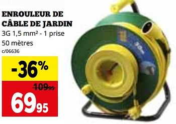 Promoties Enrouleur de câble de jardin - Jardin - Geldig van 01/04/2024 tot 28/04/2024 bij Dema