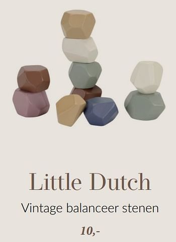 Promotions Little dutch vintage balanceer stenen - Little Dutch - Valide de 10/03/2024 à 13/05/2024 chez BabyPark