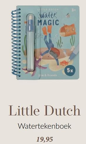 Promotions Little dutch watertekenboek - Little Dutch - Valide de 10/03/2024 à 13/05/2024 chez BabyPark