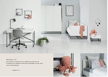 Promotions Modular wit nachtkastje - Produit Maison - Babypark - Valide de 10/03/2024 à 13/05/2024 chez BabyPark