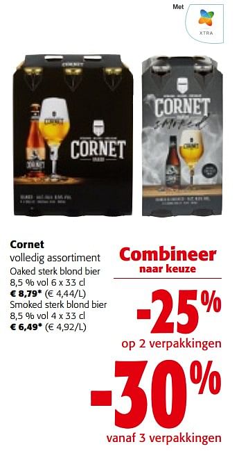 Promotions Cornet volledig assortiment - Cornet  - Valide de 27/03/2024 à 09/04/2024 chez Colruyt