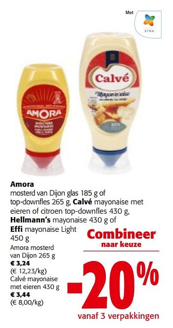 Promoties Amora mosterd van dijon - Amora - Geldig van 27/03/2024 tot 09/04/2024 bij Colruyt