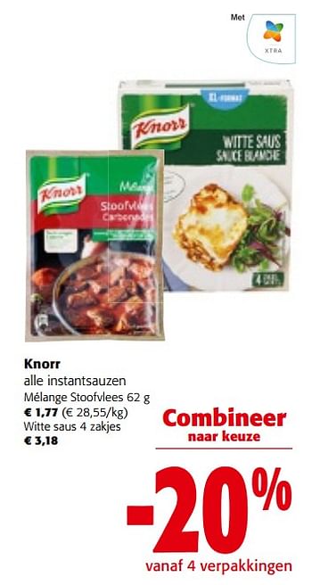 Promoties Knorr alle instantsauzen - Knorr - Geldig van 27/03/2024 tot 09/04/2024 bij Colruyt