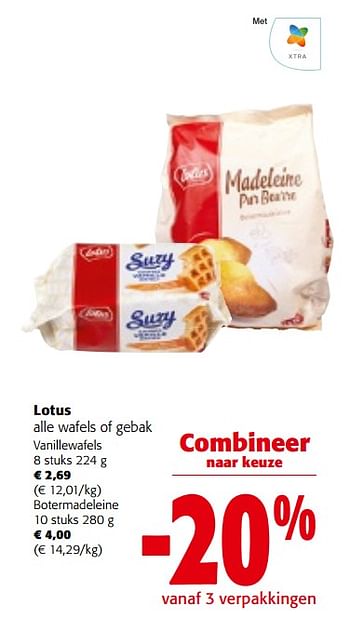 Promoties Lotus alle wafels of gebak - Lotus Bakeries - Geldig van 27/03/2024 tot 09/04/2024 bij Colruyt