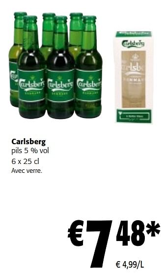 Promotions Carlsberg pils - Carlsberg Luxe - Valide de 27/03/2024 à 09/04/2024 chez Colruyt
