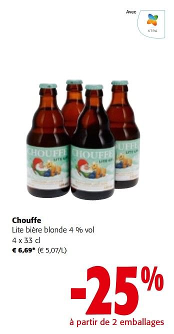 Promotions Chouffe lite bière blonde - Chouffe - Valide de 27/03/2024 à 09/04/2024 chez Colruyt