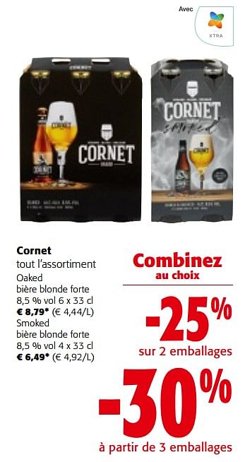 Promotions Cornet tout l`assortiment - Cornet  - Valide de 27/03/2024 à 09/04/2024 chez Colruyt