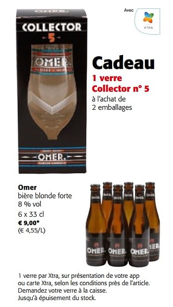 Promotions Omer bière blonde forte - Omer - Valide de 27/03/2024 à 09/04/2024 chez Colruyt