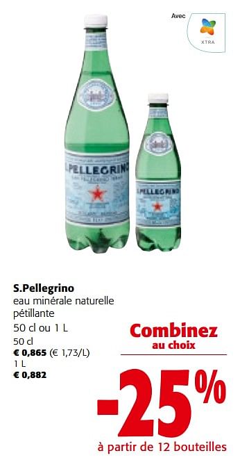 Promotions S.pellegrino eau minérale naturelle pétillante - S. Pellegrino - Valide de 27/03/2024 à 09/04/2024 chez Colruyt