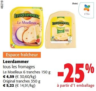 Promotions Leerdammer tous les fromages - Leerdammer - Valide de 27/03/2024 à 09/04/2024 chez Colruyt