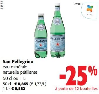 Promotions San pellegrino eau minérale naturelle pétillante - San Pellegrino - Valide de 27/03/2024 à 09/04/2024 chez Colruyt