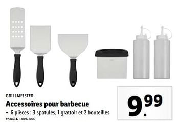 Promotions Accessoires pour barbecue - Grill Meister - Valide de 03/04/2024 à 09/04/2024 chez Lidl