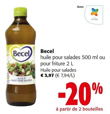 Promotions Becel huile pour salades ou pour friture - Becel - Valide de 27/03/2024 à 09/04/2024 chez Colruyt
