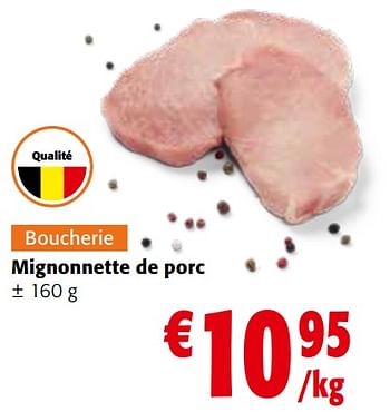 Promotions Mignonnette de porc - Produit maison - Colruyt - Valide de 27/03/2024 à 09/04/2024 chez Colruyt