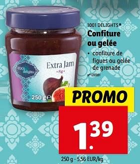 Promotions Confiture ou gelée - 1001 Delights - Valide de 03/04/2024 à 09/04/2024 chez Lidl