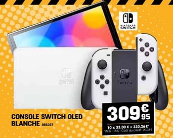 Promotions Nintendo console switch oled blanche - Nintendo - Valide de 27/03/2024 à 02/04/2024 chez Electro Depot