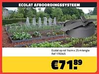 Promoties Ecolat afboordingssysteem op rol 14cm x 25 m - Huismerk - Bouwcenter Frans Vlaeminck - Geldig van 01/04/2024 tot 30/04/2024 bij Bouwcenter Frans Vlaeminck