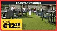 Promoties Grastapijt smile - Huismerk - Bouwcenter Frans Vlaeminck - Geldig van 01/04/2024 tot 30/04/2024 bij Bouwcenter Frans Vlaeminck