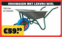 Kruiwagen met lekvrij wiel-Huismerk - Bouwcenter Frans Vlaeminck