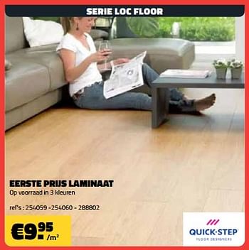 Promotions Loc floor laminaat - QuickStep - Valide de 01/04/2024 à 30/04/2024 chez Bouwcenter Frans Vlaeminck